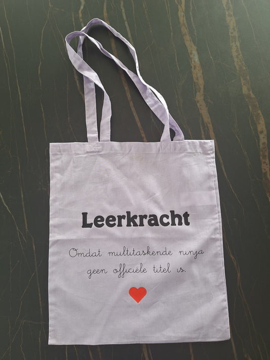 Totebag voor de leerkracht