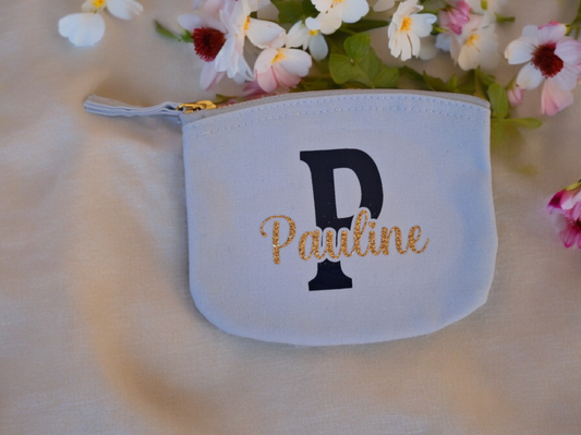 Spring purse met naam